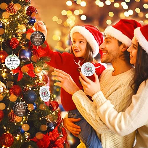 2022 enfeites de Natal, ornamentos de pandemia de árvores de Natal, ornamento de lembrança Ornamento de cerâmica com comemorativa de ornamento de cerâmica Decoração de Natal