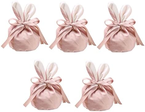 Nirelief Bunny Bag Bags de Páscoa Sacos de Presente Pequenos Bolsa de Presente da Páscoa Bolsa de Velvet Rabbit Ears Bolsa Candy Candy