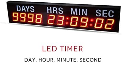 DRTB GYM Timer de 2,3 polegadas LCD Conference Mall Time Screen Treinador de fitness Timer de fitness Timer LED LED LCD Digital LCD Para Fitness Home Garage Gym e esporte ao ar livre