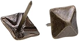 uxcell upfolstery unhas tacks 12 mm de cabeça quadrada mobiliário antigo pregos pinos de bronze 10 pcs