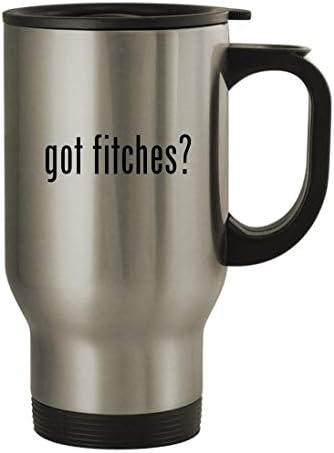 Presentes Knick Knack Got Fitches? - 14oz de caneca de café em aço inoxidável, prata