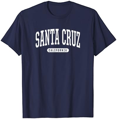 Santa Cruz California T-shirt Férias College Style CA EUA