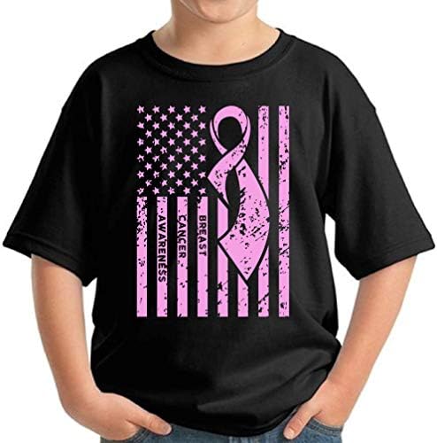 Pekatees Cancer de mama Battle Battle T-shirt Camisas de conscientização do câncer de mama para crianças