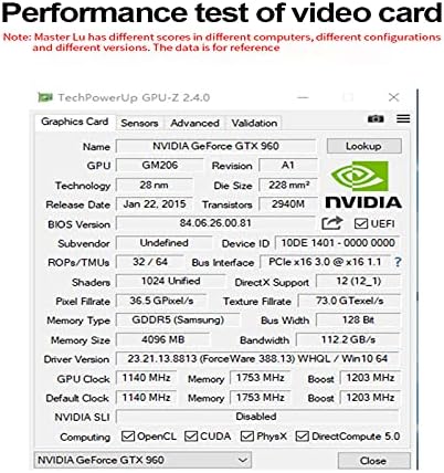 Gaming GeForce GTX 960 Super 128bit HDMI/DP 4GB GDDR5 HDCP SUPORTE