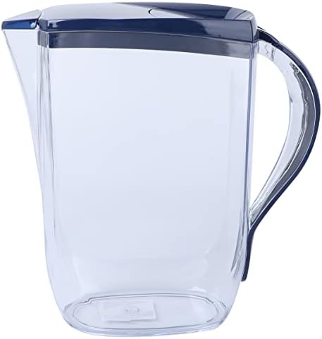 Luxshiny Glass Pitcher Pitcher Gircher arremessadora de vidro arremessadora transparente, jarro de água com tampa grande arremessadora para chá gelado copo de vidro de vidro de vidro bule de chá de vidro bule de vidro