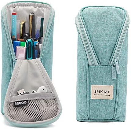 Araberry Stand Up Lápis Caixa de Lápãos de Lápis Saco de Lápis Bolsa Pen Saco de maquiagem Organizer com zíper