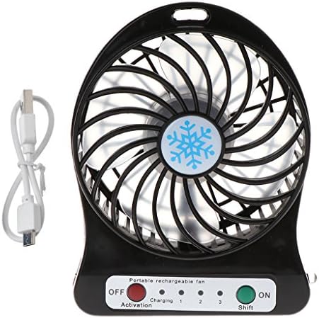 Redriver 5W Mini USB Fan com luz LED, portátil ao ar livre ventilador