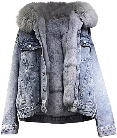 Botão de manga comprida feminino Jackets jackets de lã com capuz com bolsos de grande tamanho do cardigan casaco quente