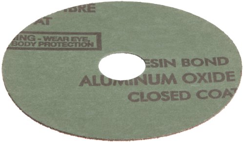 Disco abrasivo de resina mérito, apoio de fibras, óxido de alumínio, arbor de 7/8 , diâmetro 4-1/2, grão 36