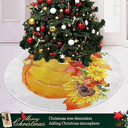 Feliz Ação de Graças Pumpkins Folhas Saia da Árvore de Natal 36 polegadas/48 polegadas decoração para casa para saia