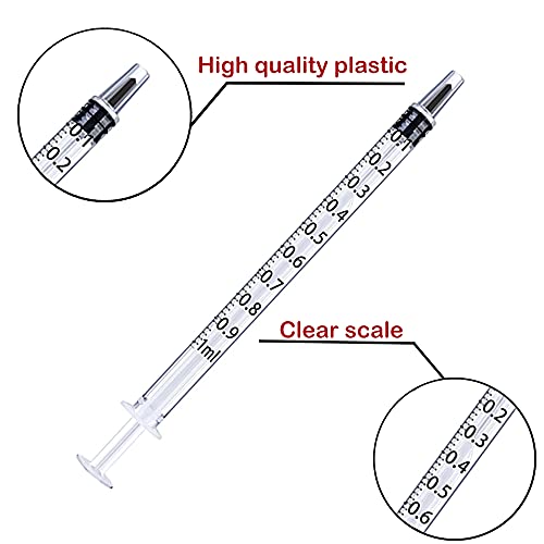 P-ABC 20 pacote 1 ml seringas plásticas, embalagens individuais, usadas em laboratórios científicos, medição, rega, reabastecimento,