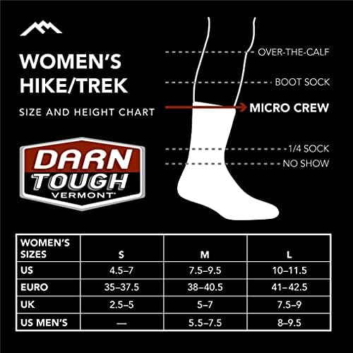 Darn dura feminina 1/4 Ultra -Lightweight Run Sock -