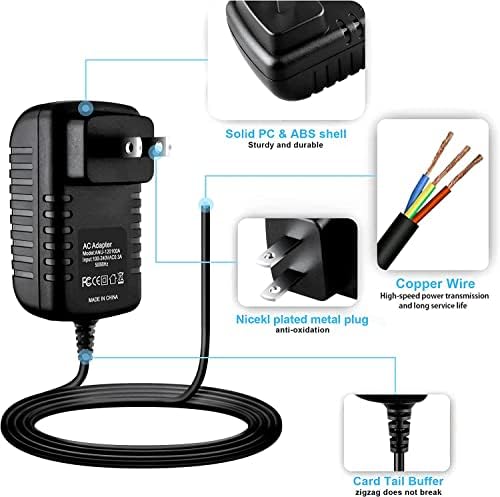 Adaptador de Parthcksi AC/CC para MSI WindPad 110W-014US 110W-224US Tablet PC Cabo de alimentação PSU