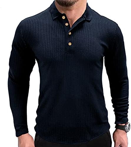 Camisas de pólo muscular masculinas de Yeefine masculino FIZ FIXA CURTA TREMO DE MANEIRA CURTA TENHA TENHO BASE