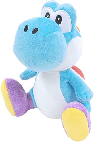 Little Buddy 1219 Super Mario All Star Collection Blue Yoshi Plush, 7