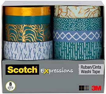 Expressões escocesas fita washi, 8 rolos/pacote