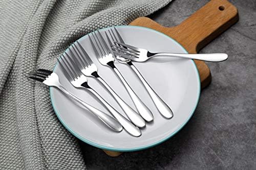 Aebeky de 12 peças de aço inoxidável Forks, Salad Forks Conjunto, 6,7 polegadas