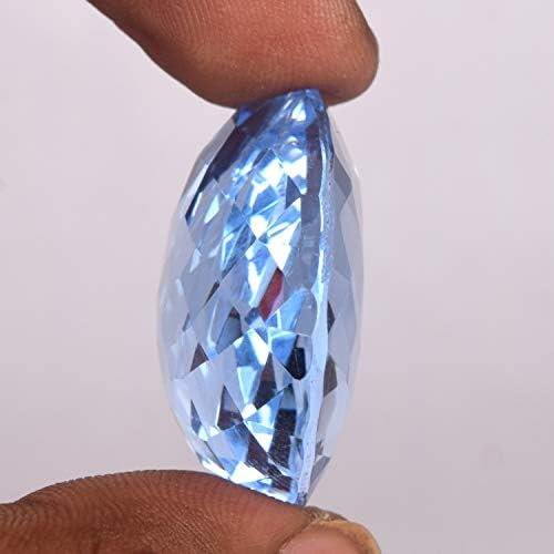 Gemhub Blue Topaz 73.65 CT Corte de pêra Blue topázio solto, pedra preciosa para fabricação de jóias