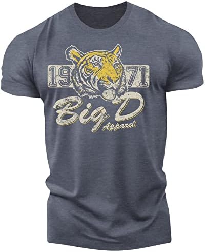 T -shirt de Detroit para homens - camisas atléticas de Detroit - vestuário de estilo vintage de Detroit City