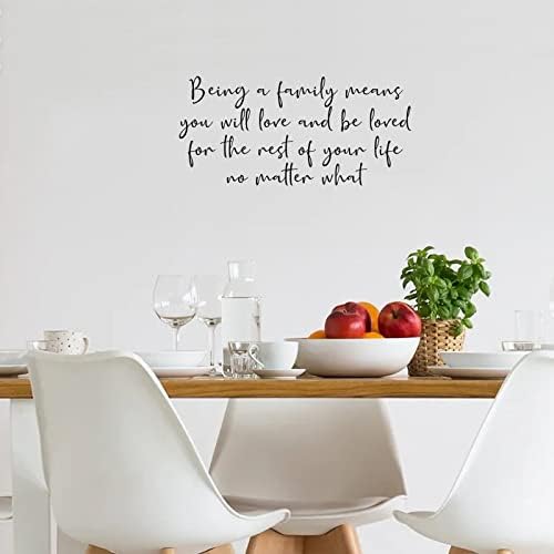 Ser uma família significa que você vai adorar adesivos de parede Provérbios decalques de parede decalques de vinil lema