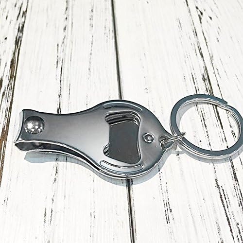 Eu amo o Red Heart Bicycle Pattern Padrive Nipper Ring -Chain Chain Bottle Abridor de garrafa Clipper