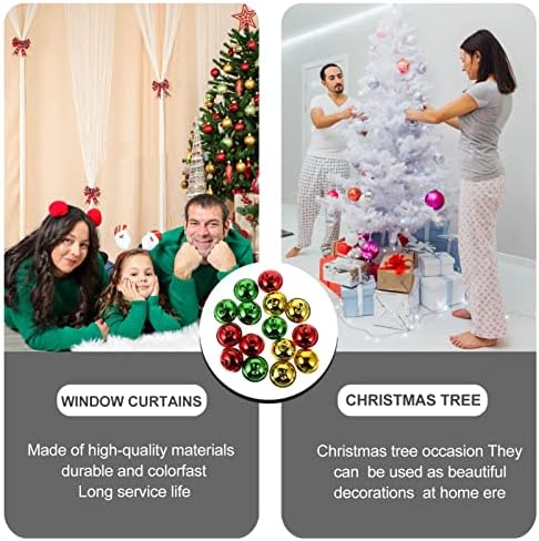 Nuobesty 45pcs jingle sells sinos de artesão sinos de natal para festa de natal árvores de Natal ornamentos de férias decorações de bricolage