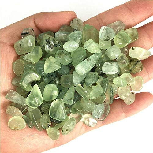 Seewoode ag216 50g 7-9mm Natural Pré-Thinite Green Green Quartz Cristal Stone Tell Decor Stones e Minerais Presente