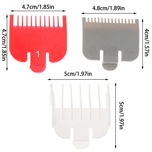 2/3 pcs limite de cabelo plástico pente 4,7-5 cm limites pente de cabelo guia para clipper para clippers, barbeiro conjunto de