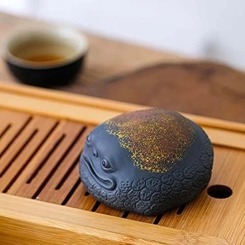 Escritório Teapot Purple Sand Toad Golden Tea Pet pode levantar chá da sorte para jogar acessórios para mesa de chá Tabela