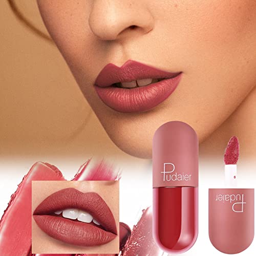 Maquiagem Conjunto para mulheres Presente 18 Cores Mini cápsula Lip Glaze Mist para Velvet Net