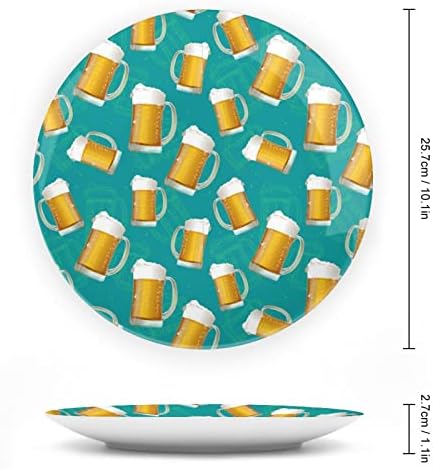 Padrão de caneca de cerveja Placas decorativas de placa de china