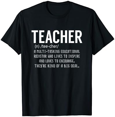 Definição do professor - camiseta de apreciação do professor