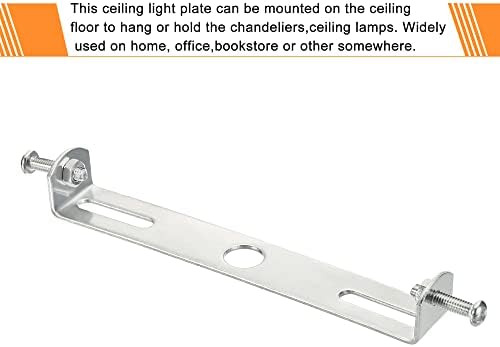 Placa de luz de teto de meccanidade, suporte de montagem de luminária de 115x18x17mm para lustre de lustre de escritório, 4 set