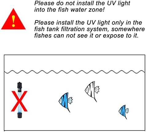 Pulaco UV-C Aquário Aquário Luz limpa