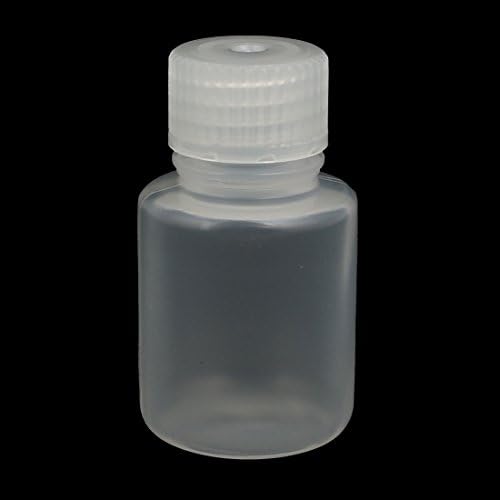 Aexit 30ml Capacidade PP Tampa de parafuso de plástico de plástico garrafa de armazenamento de boca pequena