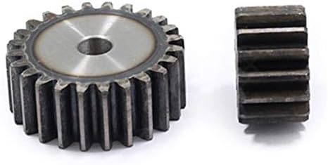 Xmeifeits Industrial Gear 2pcs 1,5m 47teets engrenagem de esporão carbono 45 aço micro transmissão peças de transmissão de engrenagem
