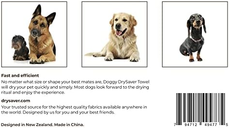 SR1 Performance Doggy Drysaver Toalha 27,5 x 15,7 por toalhas secas rápidas para gatos, cães, cavalos e mais