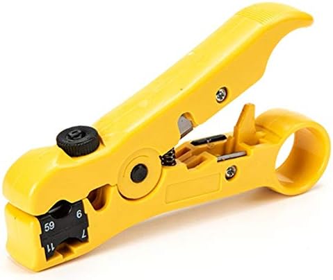 Guangming - Tripação coaxial e ferramenta de corte de stripper de cabo, cortador de stripper para ferramenta de mão de remoção de cabo STP/UTP de STP/UTP redonda ou redonda