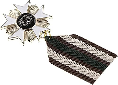 Medalha de metal geométrica de 4pcs Retro Crown Medalha Medalha Broche Medalha Patriota Mens de Brocismo Uniforme