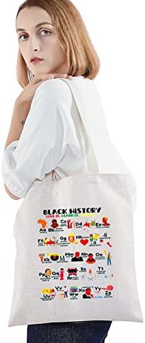 BWWKTOP Black History Mês da bolsa Bag Black History Mês Presentes Black History Live It Aprendem isso