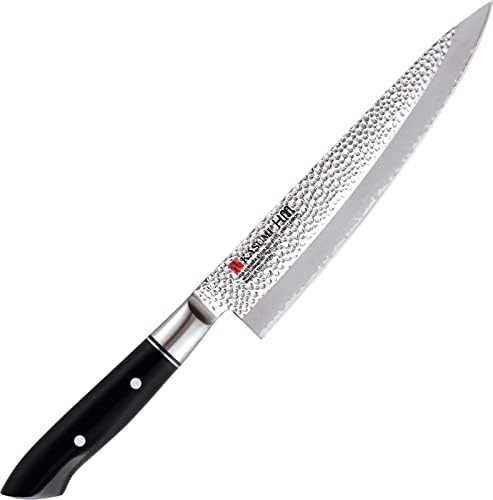 Devido a cigni k-78020 kasumi japonês profissional gyuto chef faca, 20 cm, aço inoxidável, preto