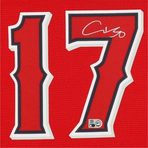 Shohei Ohtani Los Angeles Angels assinou a réplica Red Nike Jersey MLB Fanatics - Jerseys autografadas da MLB