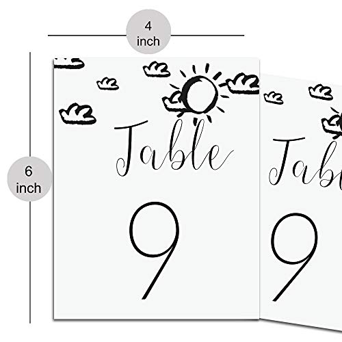 PrintValue Número da mesa Sinais de tabela números de tabela para casamento, aniversário, festa de aniversário, banquete, festa de