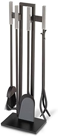 Pilgrim Home and Hearth 18041 Modern Fireplace Tool Set, 31 H, 24 lb, preto fosco