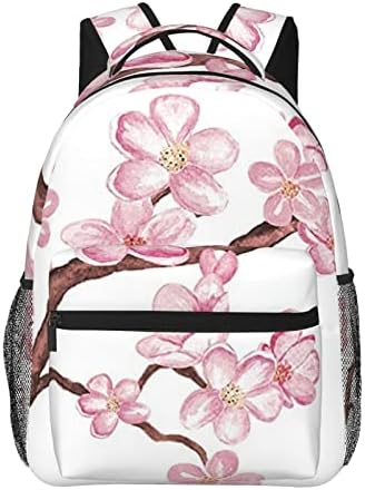 PSVOD Backpack Cherry Blossom Leisure Backpack, e leve e portátil, adequado para a escola, trabalho, férias de fim de semana, viagens, 7.8x11.4x15,7 polegadas