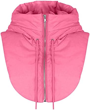 Vestos femininos de inverno leve destacável Half VestCoat Falso colete sem mangas desfilam com gilet acolchoado de colarinho com capuz