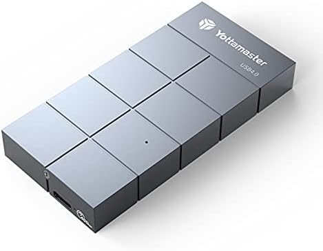 YOTTAMASTER 40GBPS M.2 NVME Gabinete para Thunderbolt 4/USB4/Thunderbolt 3-M.2 Gabinete SSD para 2280nvMe SSD-UP para 2700MB/S,