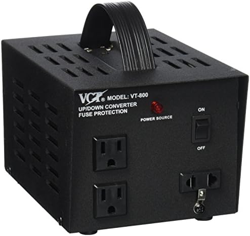 VCT VT-800 Transformador de tensão pesado de serviço de 800 watts Conversor para cima / para baixo para 110 volts-220V