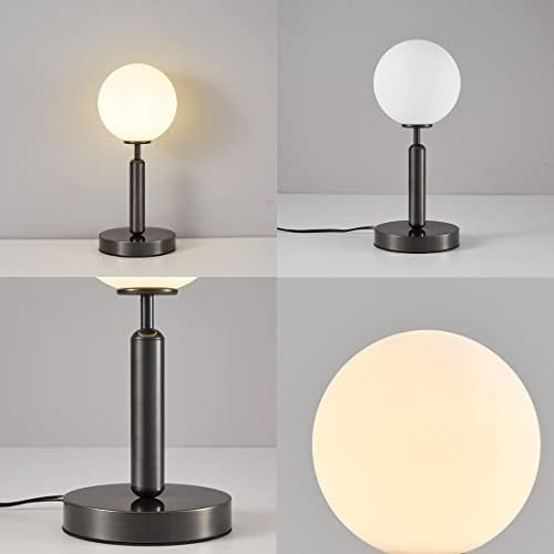 Soutas modernas vidro globo luminária de vidro lâmpada de mesa de vidro com tais de vidro branco Globo Globe