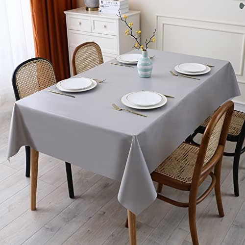 Homing Retângulo de vinil toalha de mesa, toalha de mesa de plástico à prova de derramamentos à prova d'água, limpeza de mesa limpa